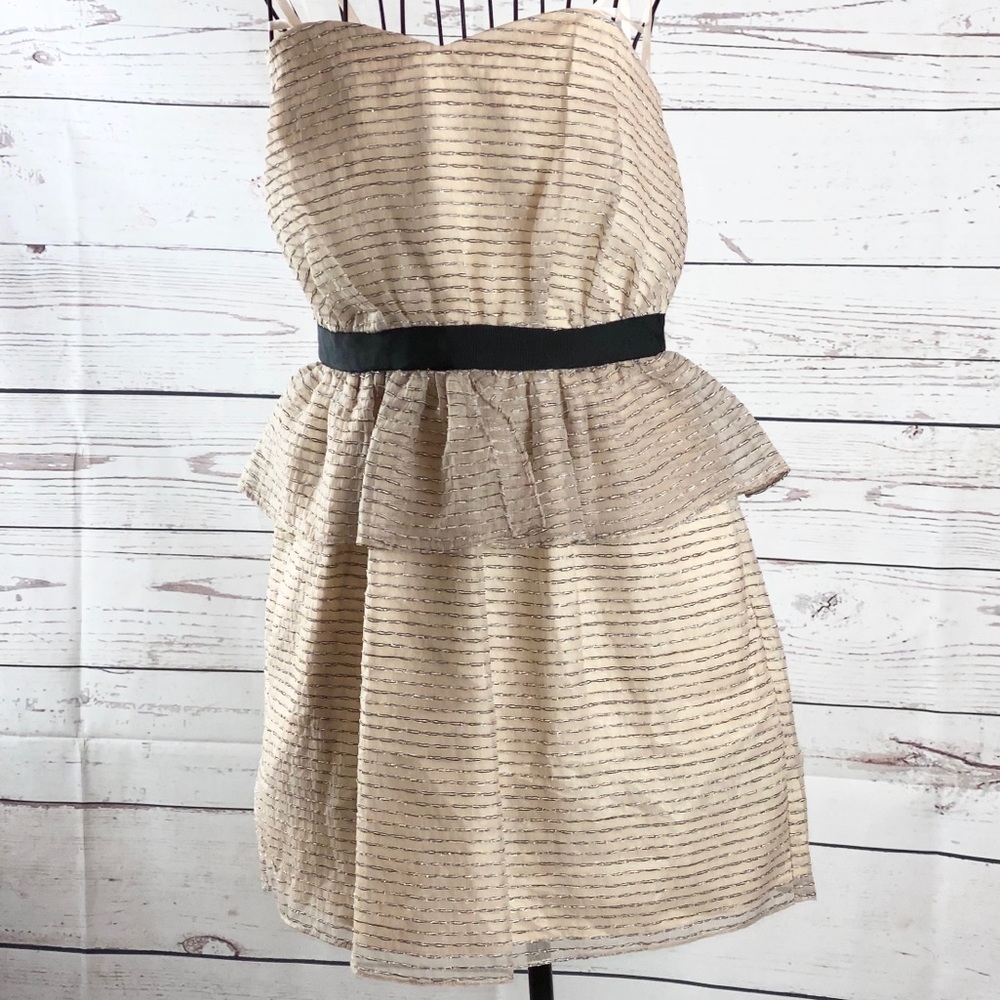 BCBGeneration Peplum Tube Dress Size 4